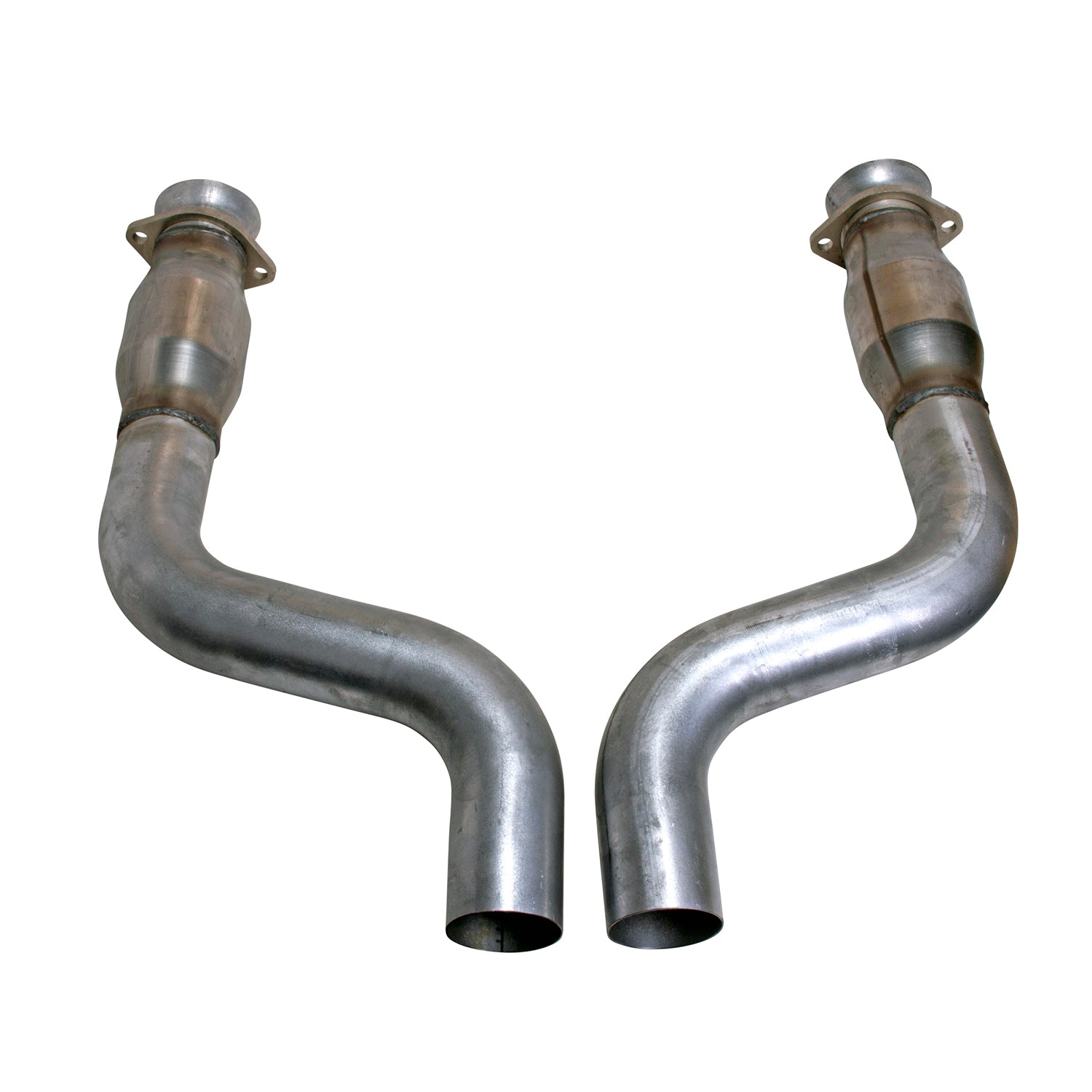 BBK Performance Parts 40461 - 2009-2024 DODGE CHALLENGER, CHARGER 5.7L HEMI 3" SHORT Mid Pipes W/Converters 1