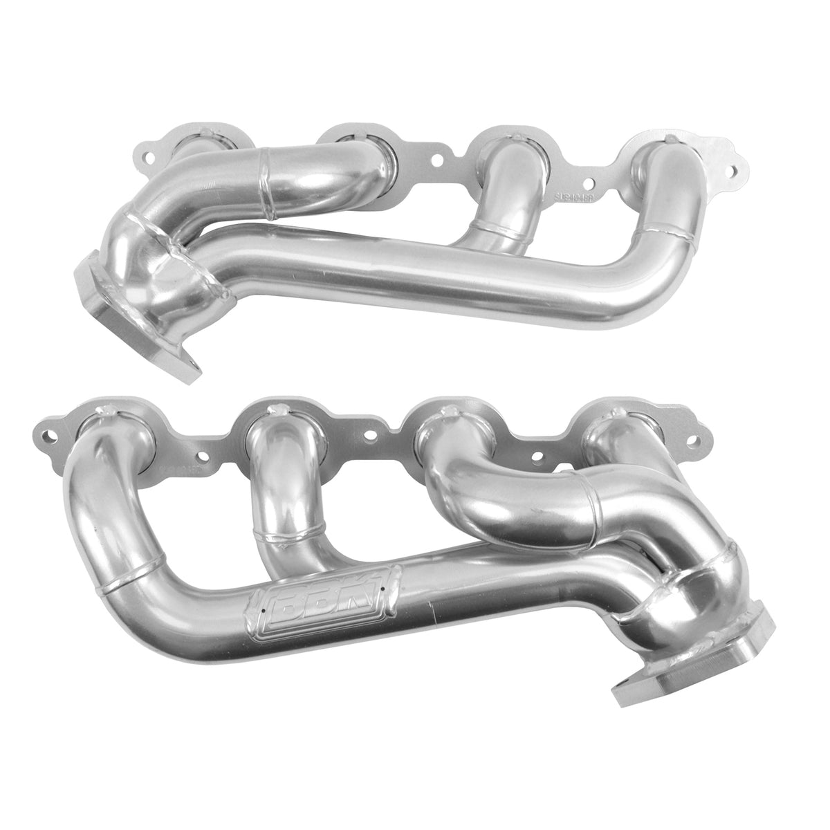 BBK Performance Parts 40480 - 2019-2024 CHEVY TRUCK 5.3/6.2L 1-3/4” SHORTY Headers (POLISHED SILVER CERAMIC) 1