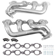 BBK Performance Parts 40480 - 2019-2024 CHEVY TRUCK 5.3/6.2L 1-3/4” SHORTY Headers (POLISHED SILVER CERAMIC) 2