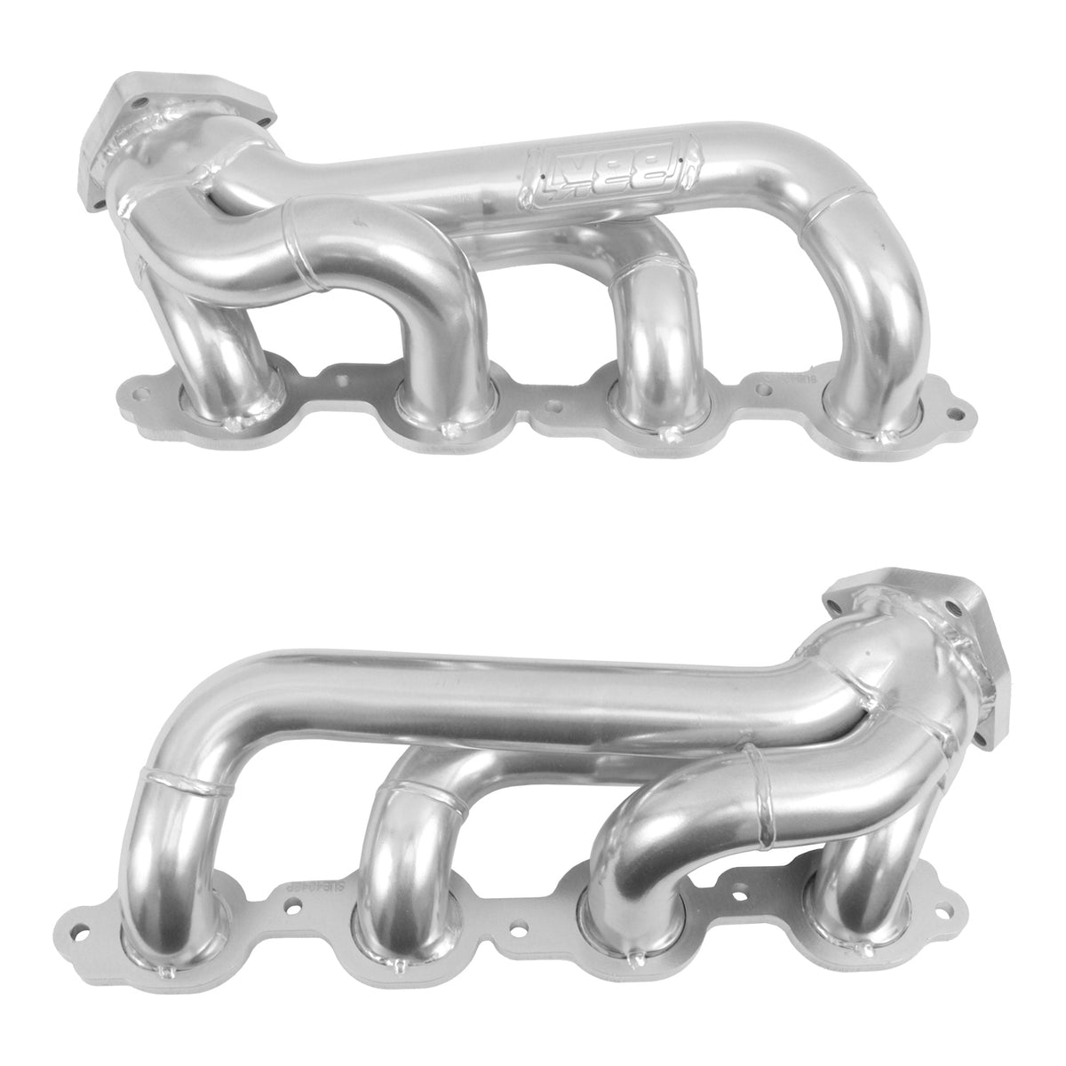 BBK Performance Parts 40480 - 2019-2024 CHEVY TRUCK 5.3/6.2L 1-3/4” SHORTY Headers (POLISHED SILVER CERAMIC) 4