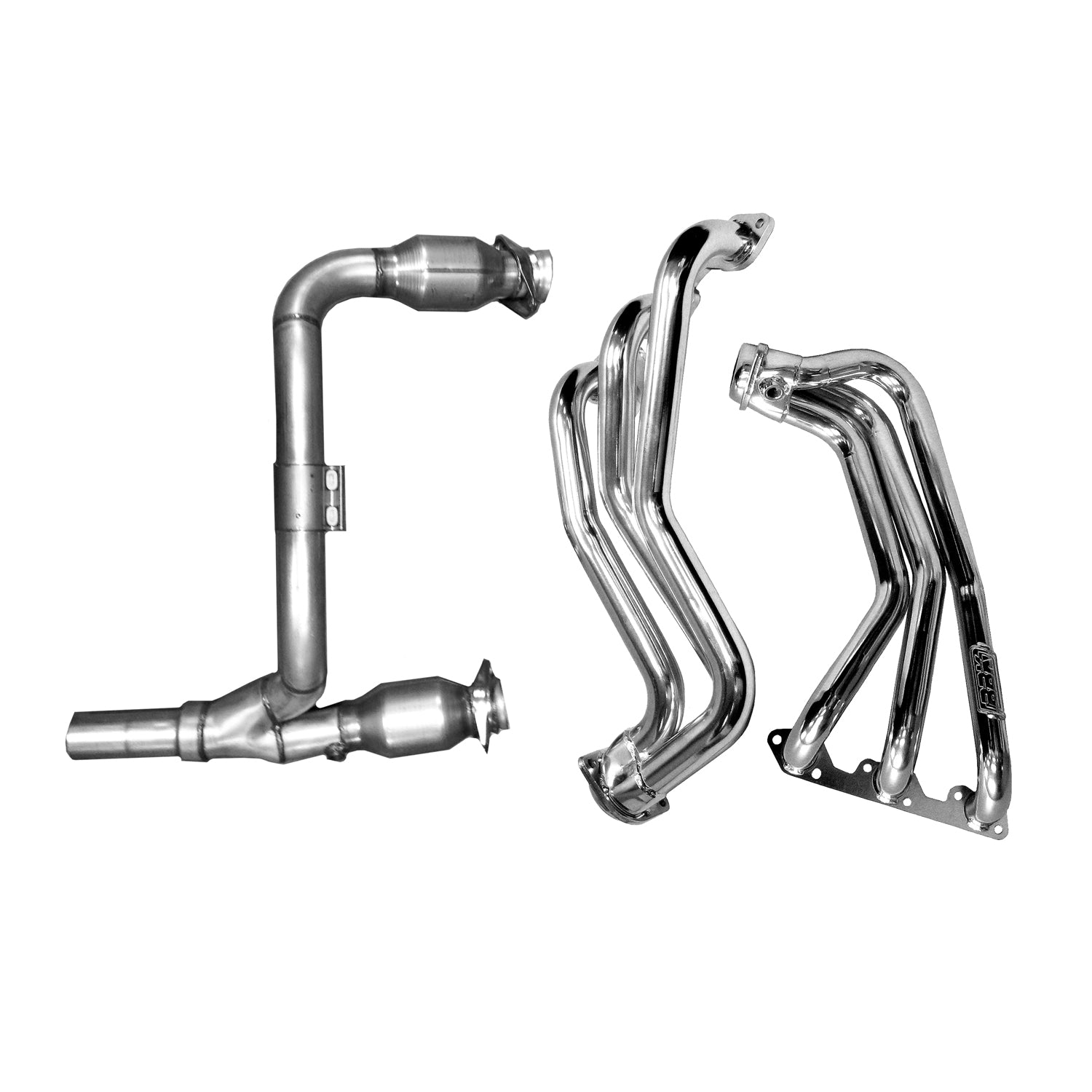 BBK Performance Parts 40500 - 2007-11 JEEP WRANGLER 3.8 1-5/8 LONG TUBE HEADERS W/CATS Y PIPE (SILVER CERAMIC) 1