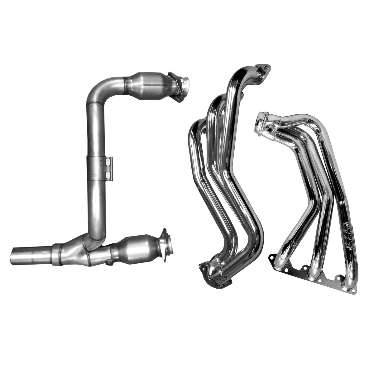 BBK Performance Parts 4050 - 2007-2011 JEEP WRANGLER 3.8L 1-5/8 LONG TUBE HEADERS W/CATS Y PIPE (TITANIUM ) 1
