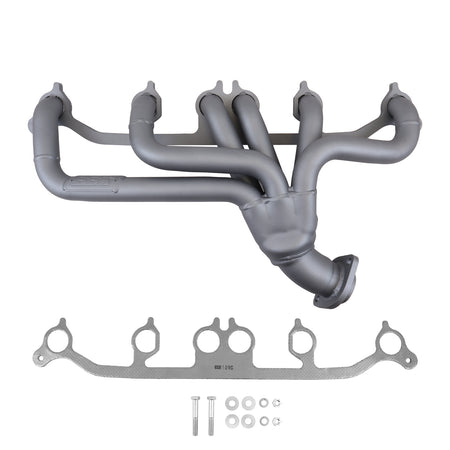 BBK Performance Parts 4052 - 1991-1999 JEEP 4.0L 1-1/2 SHORTY EXHAUST HEADER (TITANIUM CERAMIC) 1