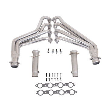 BBK Performance Parts 40540 - 10-15 CAMARO LS3/L99 1-7/8 LONG TUBE HEADERS W/CATS (POLISHED SILVER CERAMIC) 1