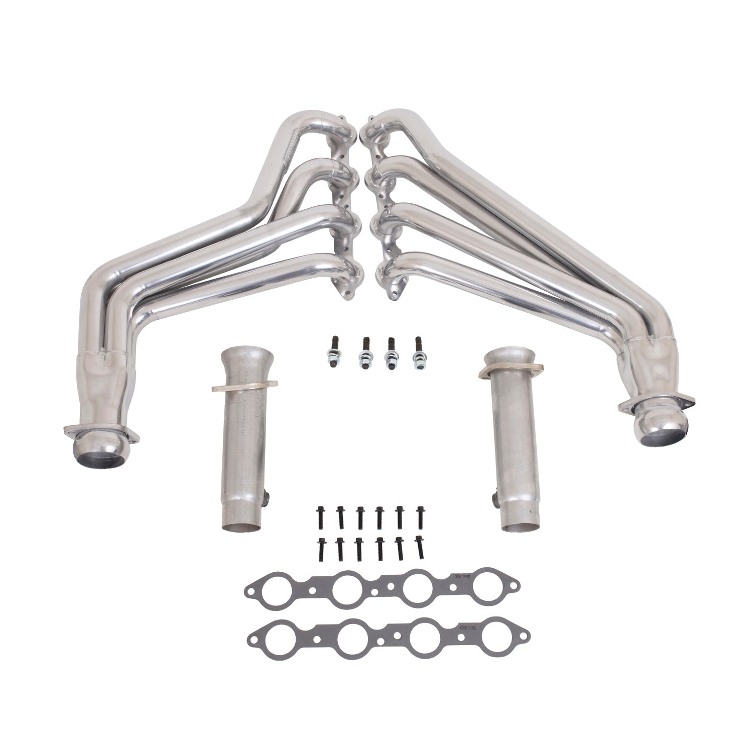 BBK Performance Parts 40540 - 10-15 CAMARO LS3/L99 1-7/8 LONG TUBE HEADERS W/CATS (POLISHED SILVER CERAMIC) 1