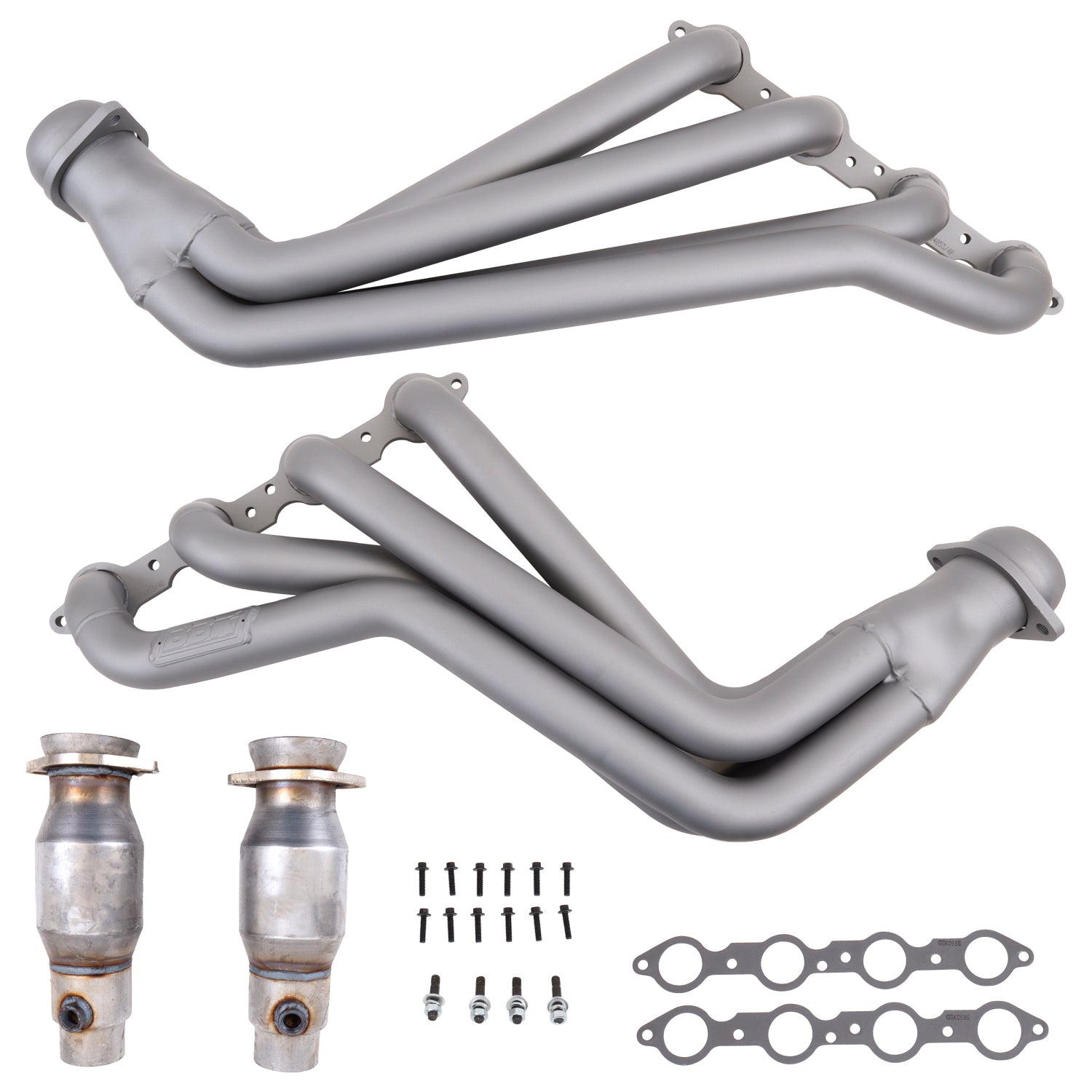 BBK Performance Parts 4054 - 10-15 CAMARO LS3/L99 1-7/8 LONG TUBE HEADERS W/CATS (TITANIUM CERAMIC) 2