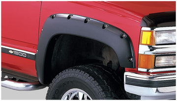 Bushwacker Body Bushwacker 40919-02 - Black Pocket/Rivet Style Smooth Finish 4-Piece Fender Flare Set For 1988-2000 Chevrolet/GMC Trucks (Check Application Guide) Bushwacker