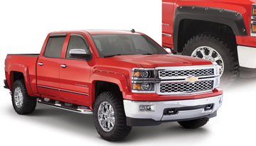 Bushwacker 40932-02 - Black Pocket/Rivet Style Smooth Finish 4-Piece Fender Flare Set For 2007-2013 Chevrolet Avalanche Bushwacker 1