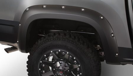 Bushwacker 40969-02 - Black Pocket/Rivet Style Smooth Finish 4-Piece Fender Flare Set For 2015-2020 Chevrolet Colorado W/61.7 Inch Bed Bushwacker 2
