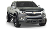 Bushwacker 40969-02 - Black Pocket/Rivet Style Smooth Finish 4-Piece Fender Flare Set For 2015-2020 Chevrolet Colorado W/61.7 Inch Bed Bushwacker 4