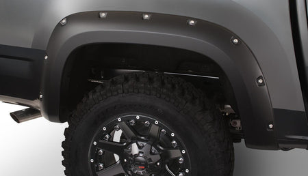 Bushwacker Body Bushwacker 40970-02 - Black Pocket/Rivet Style Smooth Finish 4-Piece Fender Flare Set For 2015-2021 Chevrolet Colorado W/74 Inch Bed Bushwacker
