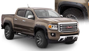 Bushwacker 40971-02 - Black Pocket/Rivet Style Smooth Finish 4-Piece Fender Flare Set For 2015-2021 GMC Canyon W/61.7 Inch Bed Bushwacker 1