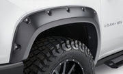 Bushwacker Body Bushwacker 40982-02 - Black Pocket/Rivet Style Smooth Finish 4-Piece Set For 2020-2026 Chevrolet Silverado 2500/3500 Bushwacker