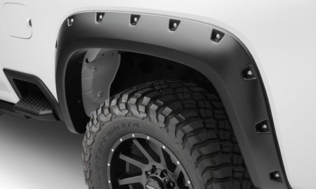 Bushwacker Body Bushwacker 40982-02 - Black Pocket/Rivet Style Smooth Finish 4-Piece Set For 2020-2026 Chevrolet Silverado 2500/3500 Bushwacker