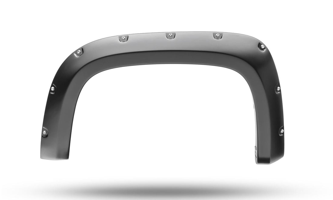 Bushwacker 40991-02 Black Pocket/Rivet Style Smooth Finish 4-Piece Fender Flare Set