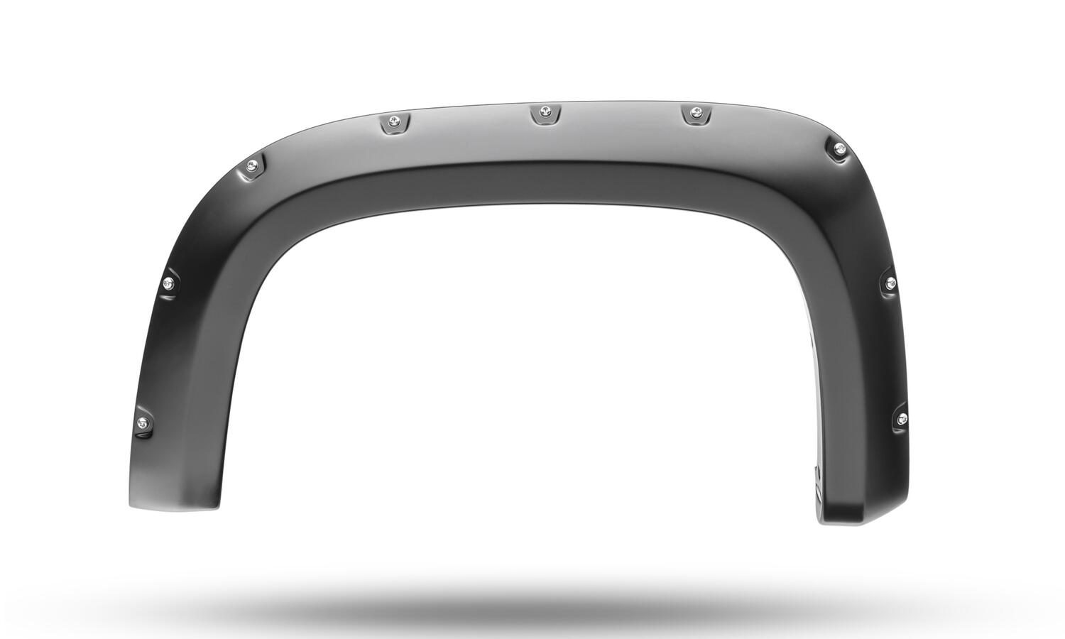 Bushwacker 40991-02 Black Pocket/Rivet Style Smooth Finish 4-Piece Fender Flare Set