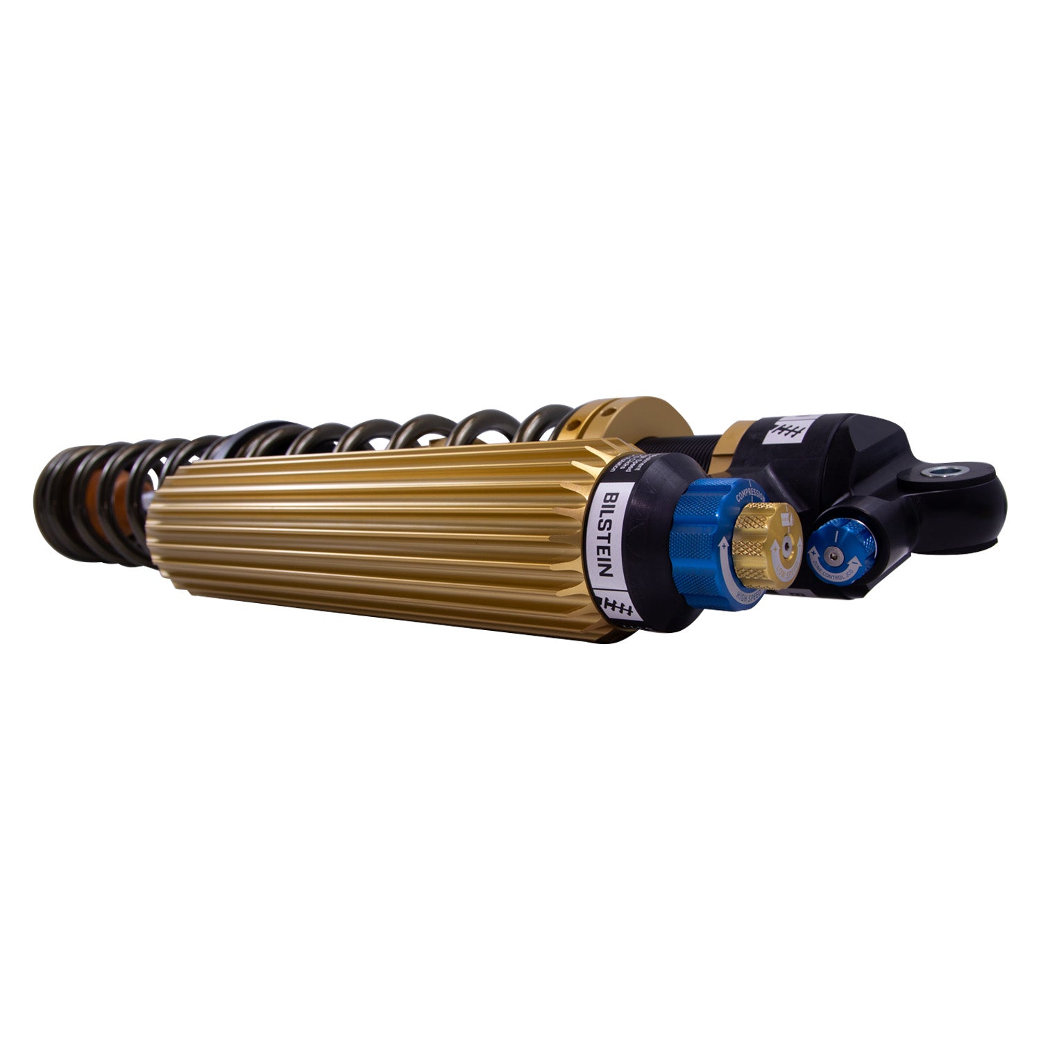 Bilstein 41-324998 - Suspension Shock Absorber and Coil Spring Assembly Monotube Front Left Can-Am Maverick X3 RS Turbo Type III Hard Anodized Black Hawk Powersports Bilstein 4