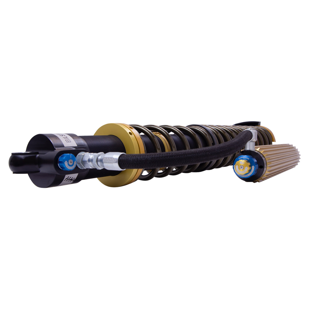 Bilstein 41-338131 - Suspension Shock Absorber and Coil Spring Assembly Monotube Rear Left Can-Am Maverick X3 Max RS Turbo R Type III Hard Anodized Black Hawk Powersports Bilstein 4