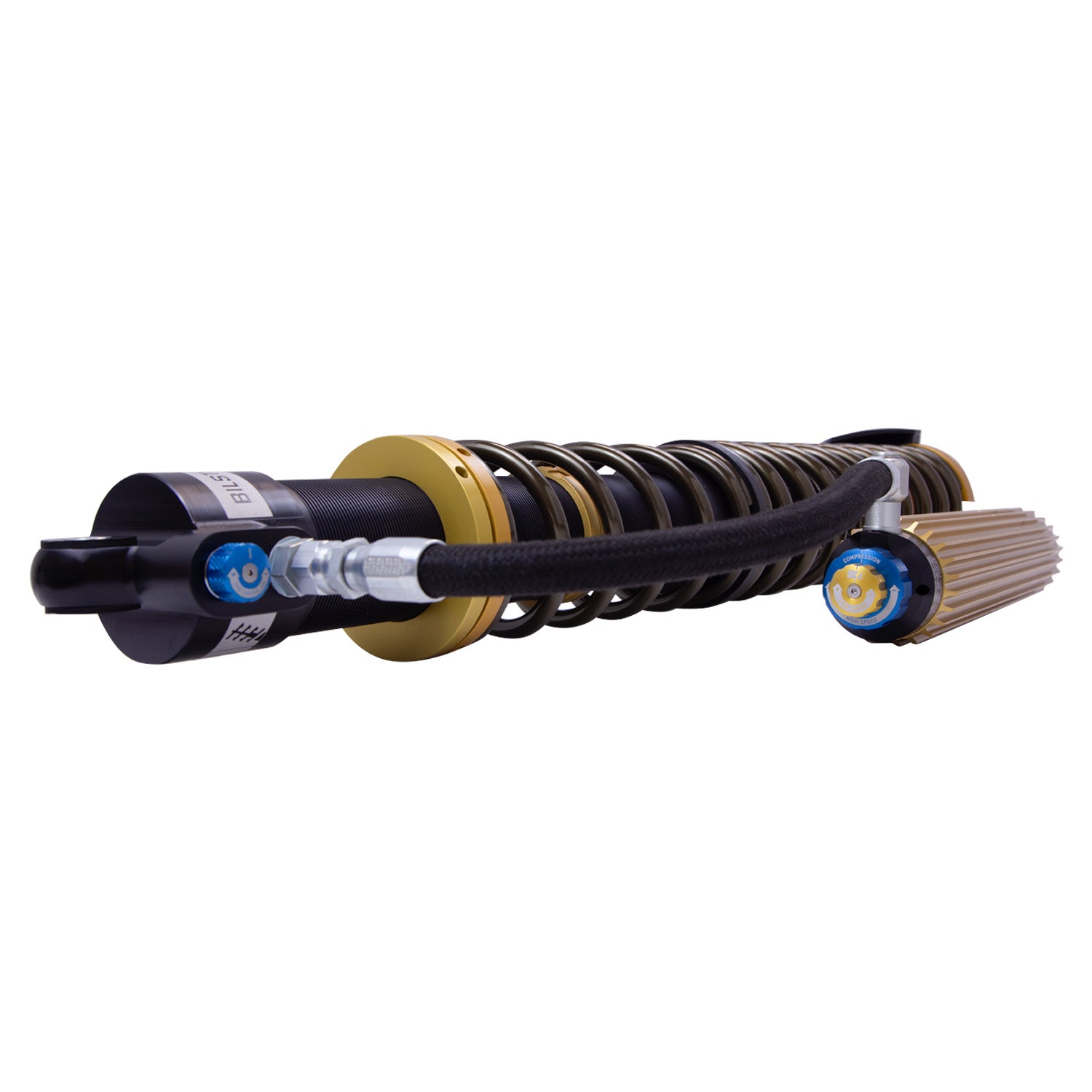 Bilstein 41-338131 - Suspension Shock Absorber and Coil Spring Assembly Monotube Rear Left Can-Am Maverick X3 Max RS Turbo R Type III Hard Anodized Black Hawk Powersports Bilstein 4