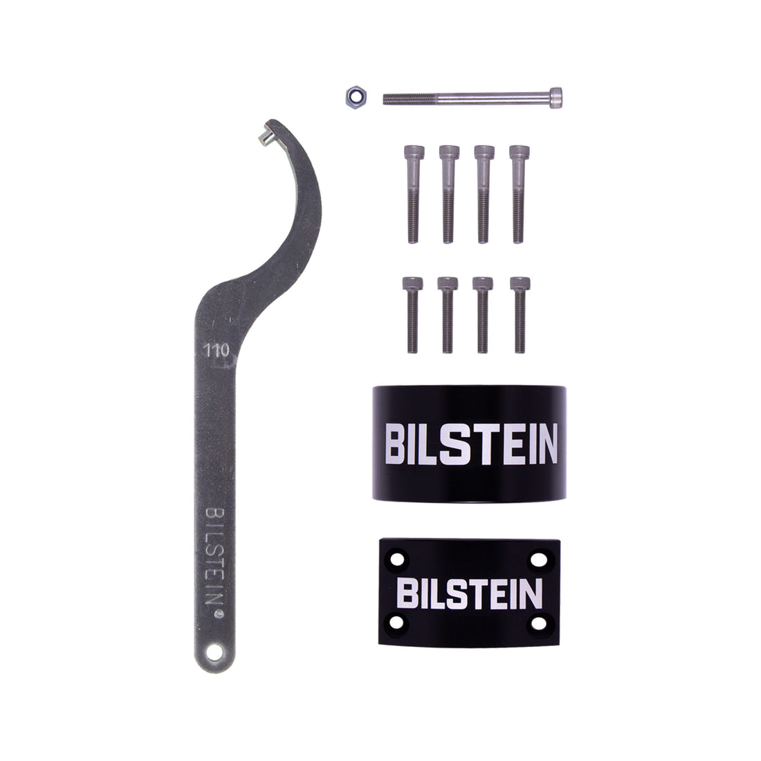 Bilstein 41-338131 - Suspension Shock Absorber and Coil Spring Assembly Monotube Rear Left Can-Am Maverick X3 Max RS Turbo R Type III Hard Anodized Black Hawk Powersports Bilstein 3