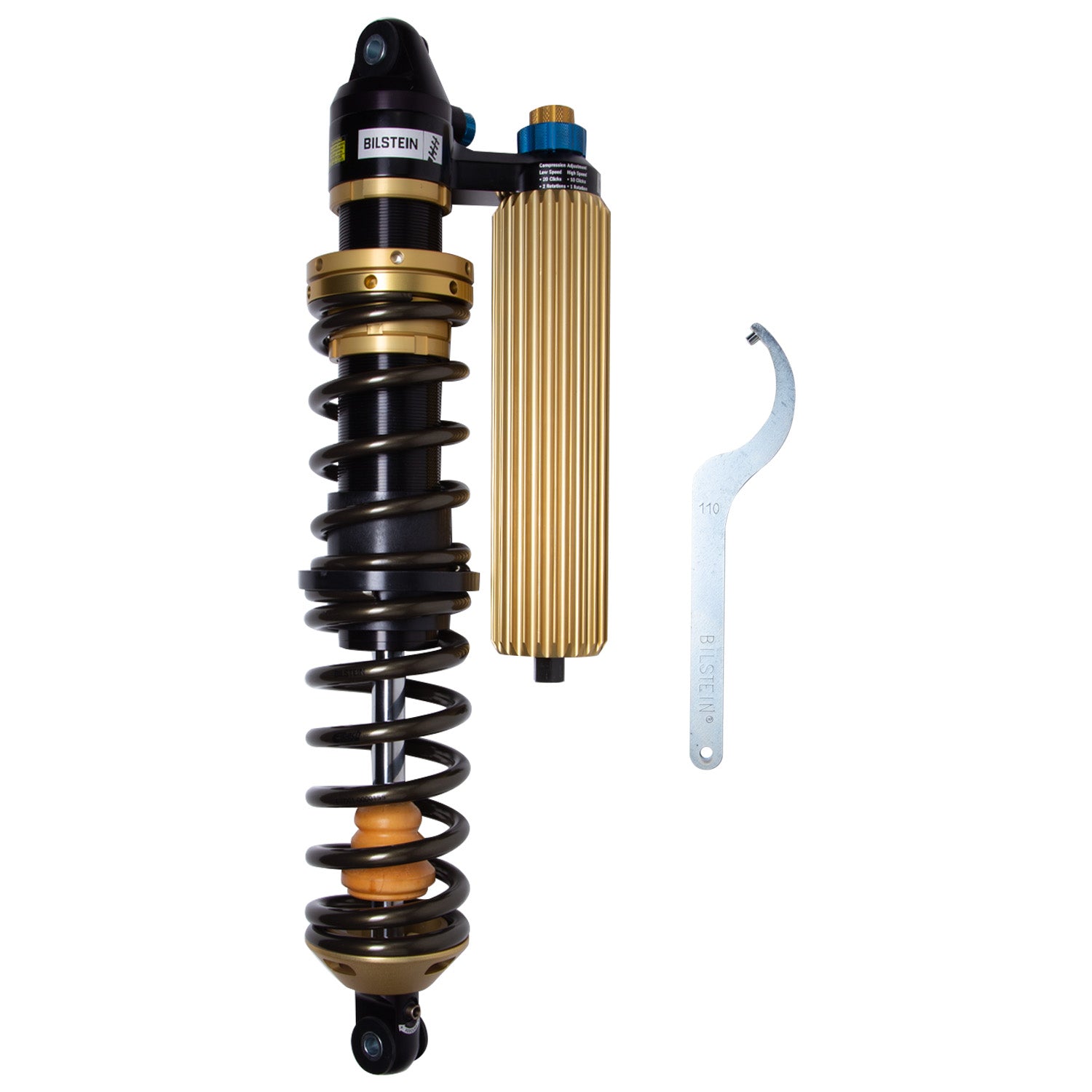 Bilstein 41-341780 - Suspension Shock Absorber and Coil Spring Assembly Front Left Monotube Polaris RZR Turbo S4 2022-2021 Powersports Bilstein 1