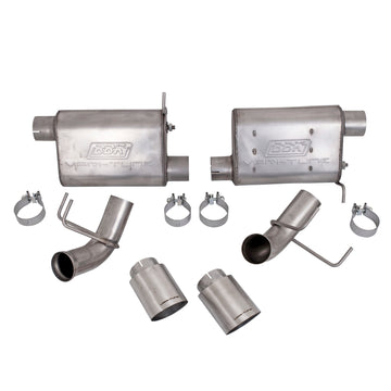 BBK Performance Parts 41015 - MUSTANG GT 5.0 VARITUNE AXLE BACK EXHAUST KIT (STAINLESS) 1