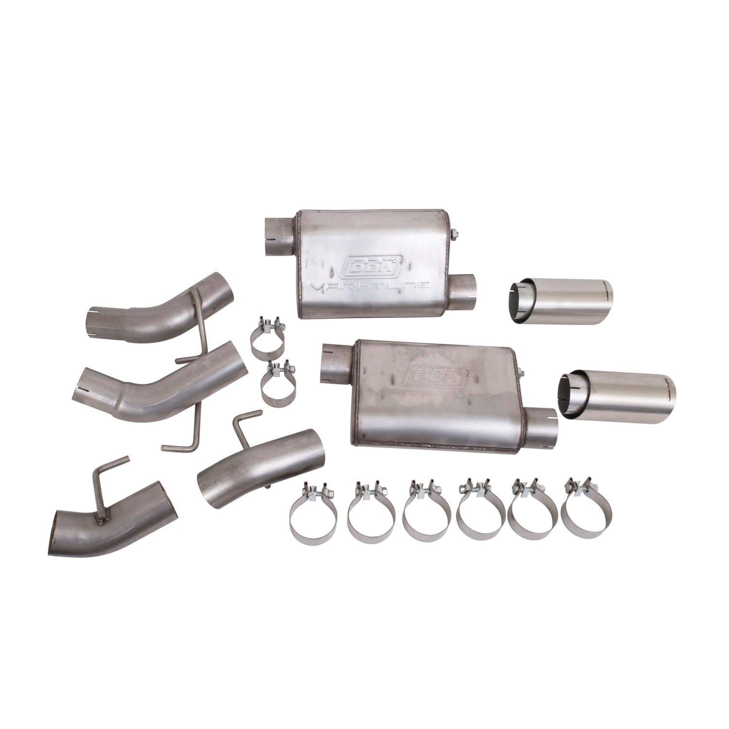 BBK Performance Parts 41065 - 2010-2015 CAMARO SS 6.2L VARITUNE AXLE BACK EXHAUST KIT (439 STAINLESS) 1