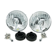 KC HiLiTES 42301 - KC Headlight H4 Halogen 7in Dot 2-Light 1997-2006 Jeep Wrangler TJ