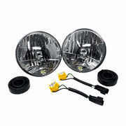 KC HiLiTES 42302 - KC Headlight H4 Halogen 7in Dot 2-Light - 2007-2018 Jeep Wrangler JK 2/4-Door 2