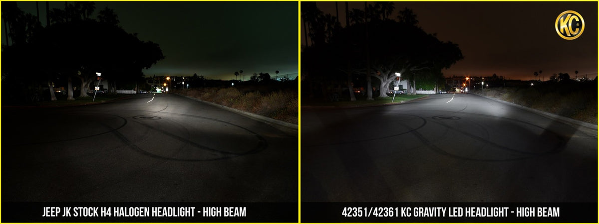KC HiLiTES 42361 - Gravity LED 7" Headlight - 2-Light - 1997-2006 Jeep Wrangler TJ 2