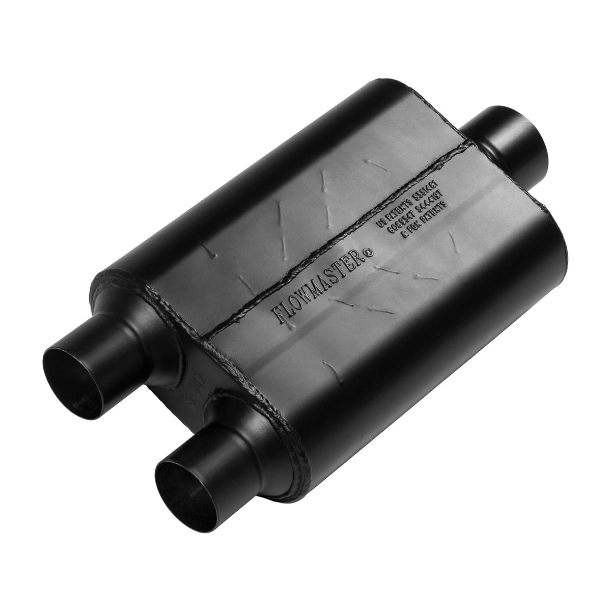 Flowmaster 425403 - 40 Series Chambered Muffler 40 Series 2.50 Dual In 3.00 Center Out Aggressive Sound Flowmaster 5
