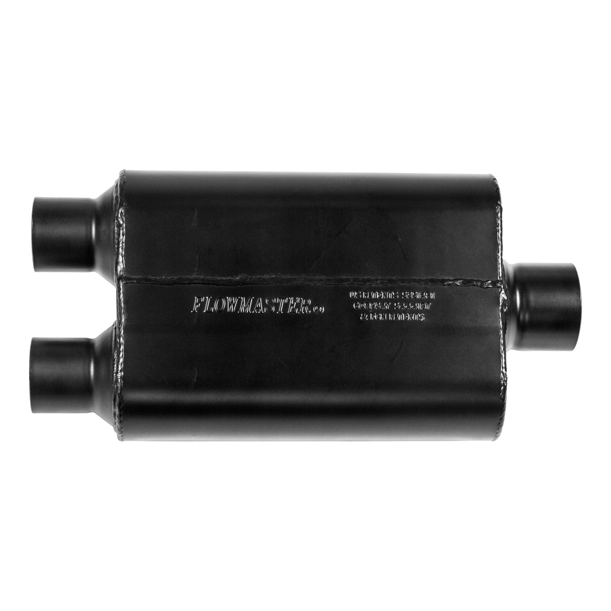 Flowmaster 425403 - 40 Series Chambered Muffler 40 Series 2.50 Dual In 3.00 Center Out Aggressive Sound Flowmaster 2