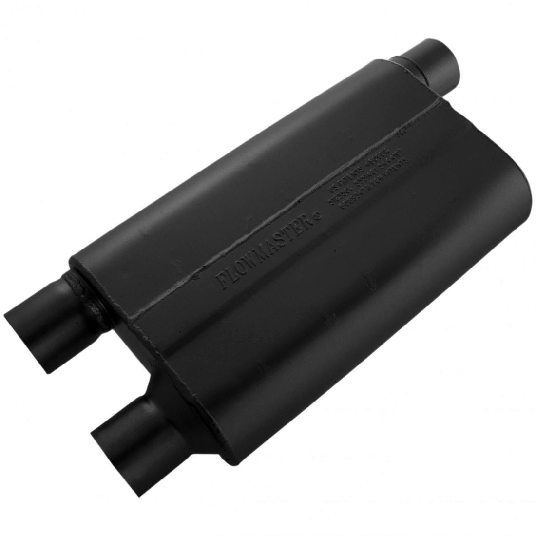 Flowmaster 42583 - 80 Series Chambered Muffler 80 Series Crossflow 2.50 Inch In (O) / Out (D) Aggressive Sound Flowmaster 4