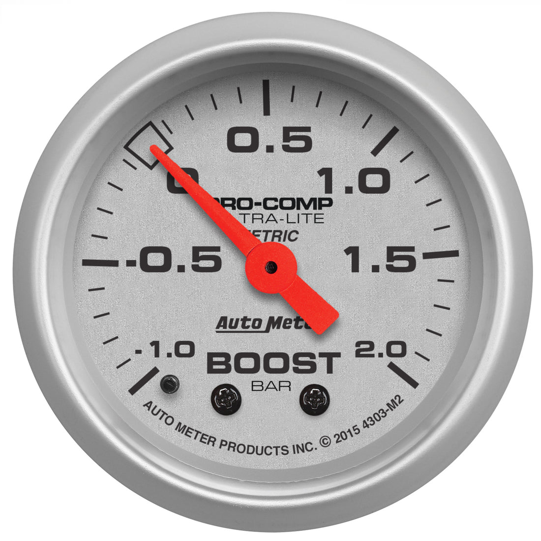 AutoMeter 4303-M2 - GAUGE, VAC/BOOST, 2 1/16", -1 - +2 BAR, MECHANICAL, ULTRA-LITE 3
