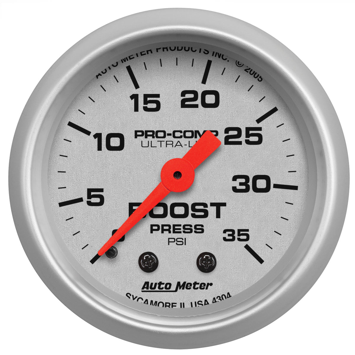 AutoMeter 7084 - DIESEL GAUGE KIT, A-PILLAR, GM 01-07, BOOST/EGT, 35PSI/1,600?F, ULTRA-LITE 4