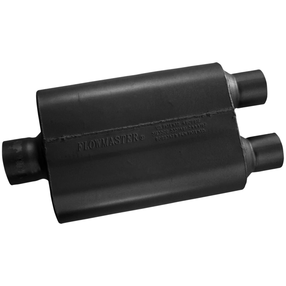 Flowmaster 430402 - 40 Series Chambered Muffler 40 Series 3.00 Center In 2.50 Dual Out Aggressive Sound Flowmaster 2