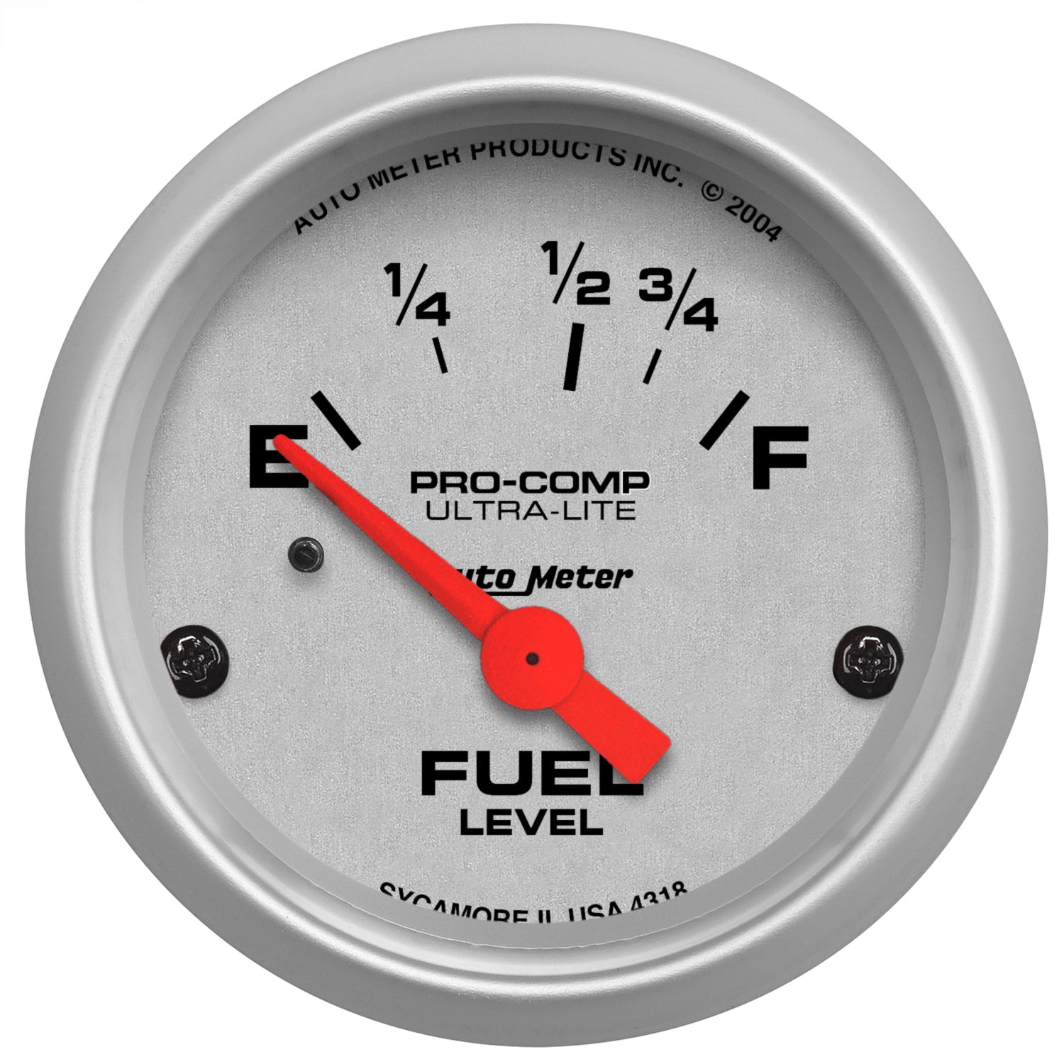 AutoMeter 4318 - GAUGE, FUEL LEVEL, 2 1/16", 16OE TO 158OF, ELEC, ULTRA-LITE 3