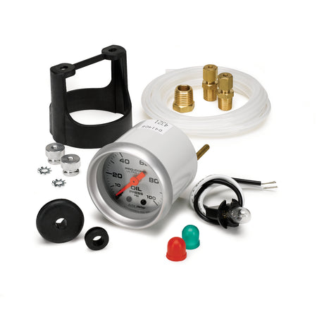 AutoMeter 4321 - GAUGE, OIL PRESSURE, 2 1/16", 100PSI, MECHANICAL, ULTRA-LITE 4