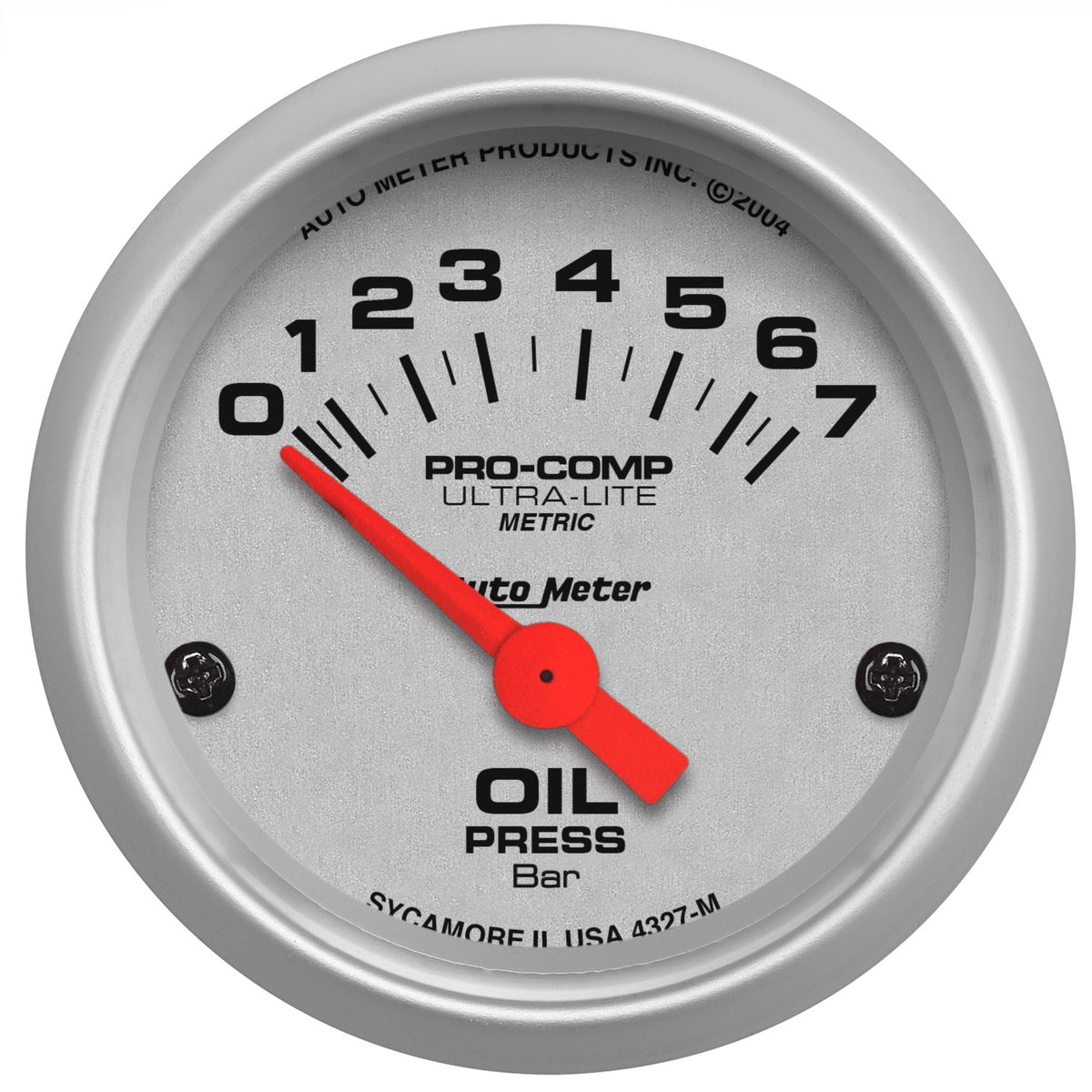 AutoMeter 4327-M - GAUGE, OIL PRESSURE, 2 1/16", 7 BAR, ELECTRIC, ULTRA-LITE 5