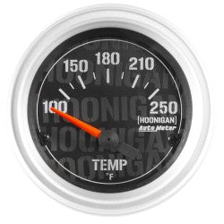 AutoMeter 4337-09000 - GAUGE, WATER TEMP, 2 1/16", 100-250?F, ELECTRIC, HOONIGAN 4