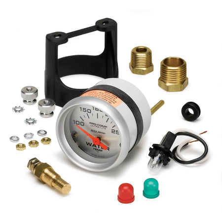 AutoMeter 4337 - GAUGE, WATER TEMP, 2 1/16", 100-250?F, ELECTRIC, ULTRA-LITE 4