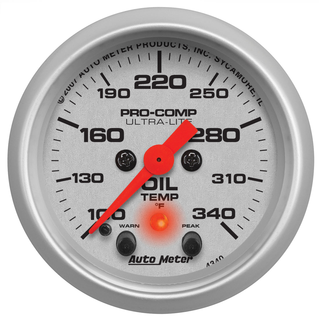 AutoMeter 4340 Engine Oil Temperature Gauge