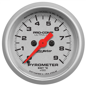 AutoMeter 4344-M - GAUGE, PYROMETER (EGT), 2 1/16", 900?C, DIGITAL STEPPER MOTOR, ULTRA-LITE 3