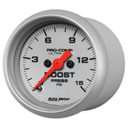AutoMeter 4350 - GAUGE, BOOST, 2 1/16", 15PSI, DIGITAL STEPPER MOTOR, ULTRA-LITE 4