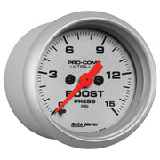 AutoMeter 4350 - GAUGE, BOOST, 2 1/16", 15PSI, DIGITAL STEPPER MOTOR, ULTRA-LITE 5
