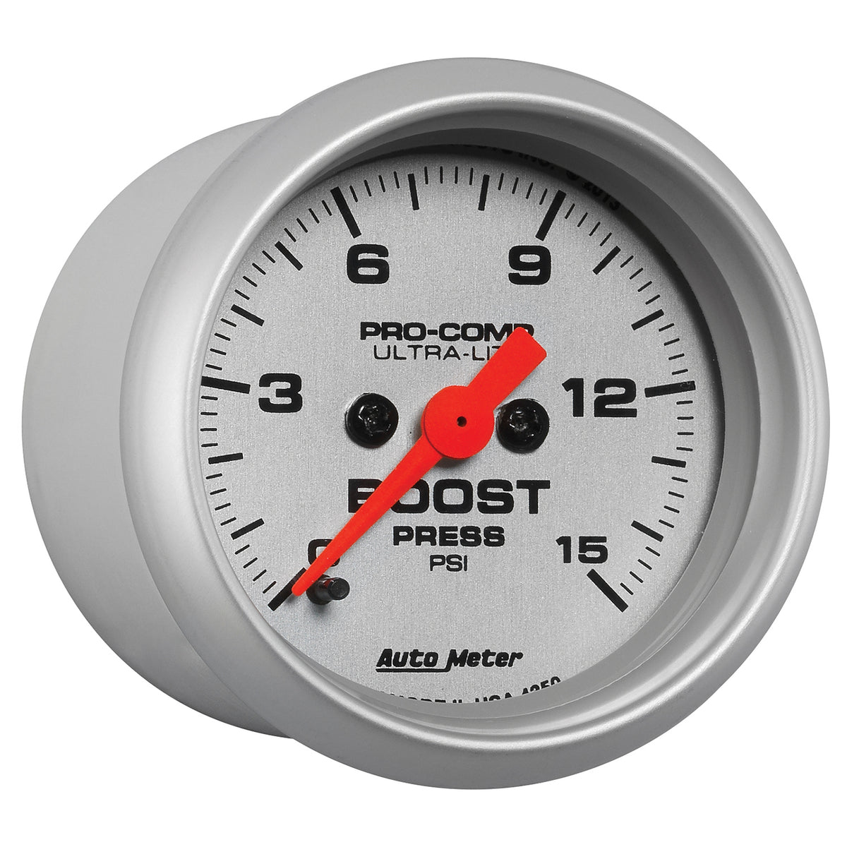 AutoMeter 4350 - GAUGE, BOOST, 2 1/16", 15PSI, DIGITAL STEPPER MOTOR, ULTRA-LITE 5