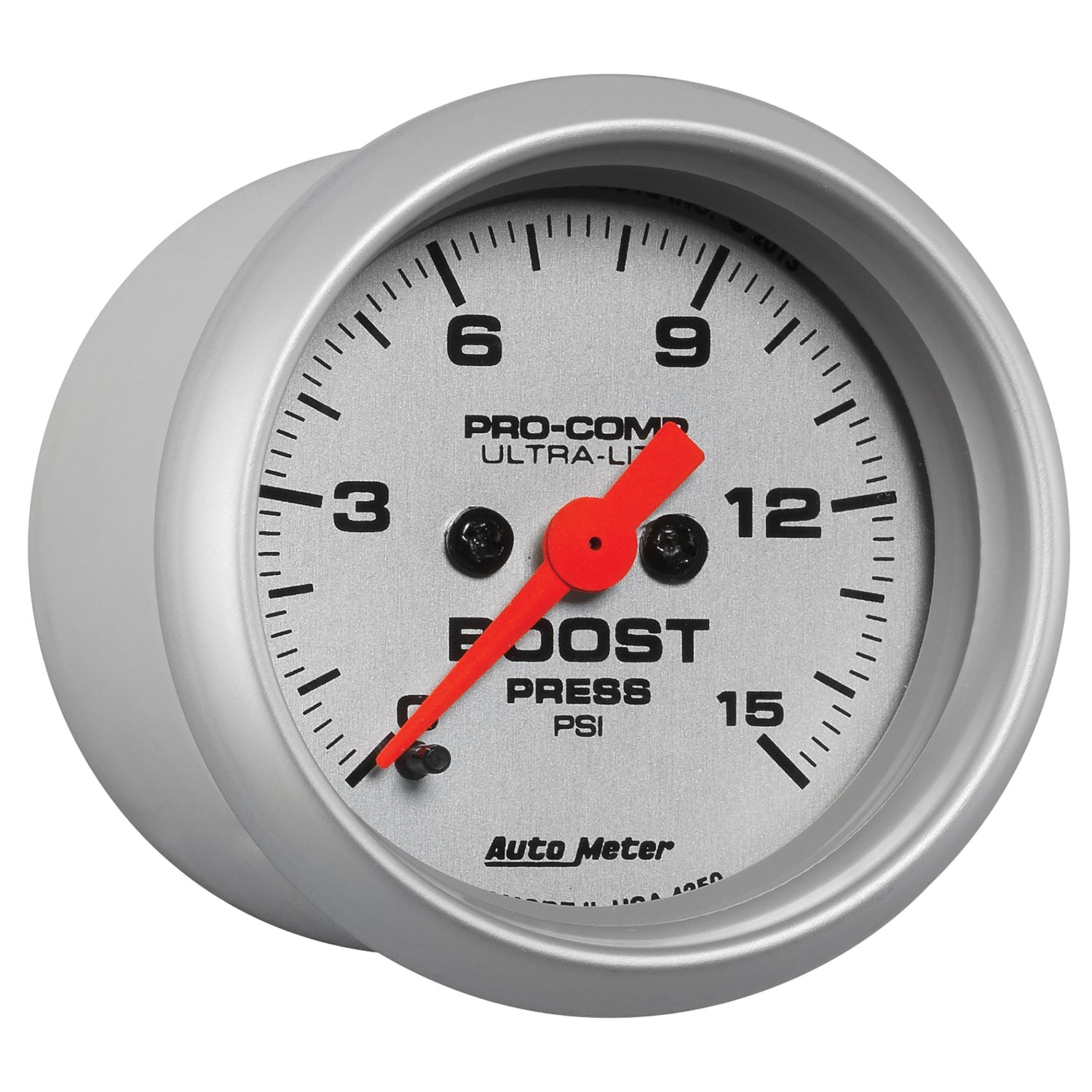 AutoMeter 4350 - GAUGE, BOOST, 2 1/16", 15PSI, DIGITAL STEPPER MOTOR, ULTRA-LITE 5