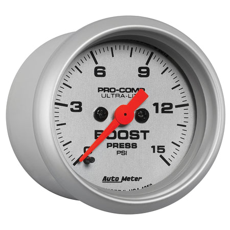 AutoMeter 4350 - GAUGE, BOOST, 2 1/16", 15PSI, DIGITAL STEPPER MOTOR, ULTRA-LITE 5