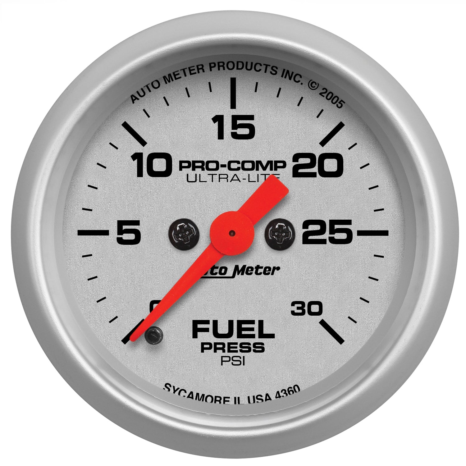 AutoMeter 4360 - GAUGE, FUEL PRESSURE, 2 1/16", 30PSI, DIGITAL STEPPER MOTOR, ULTRA-LITE 3