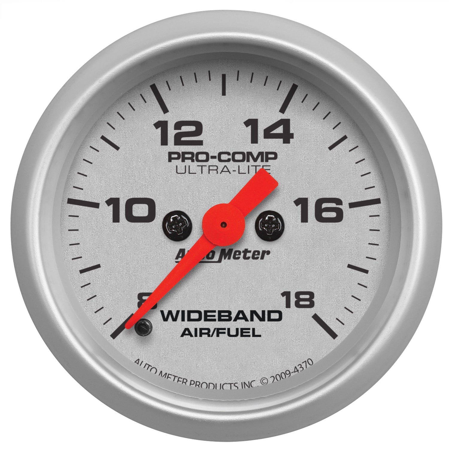 AutoMeter 4370 - GAUGE, AIR/FUEL RATIO-WIDEBAND, ANALOG, 2 1/16", 8:1-18:1, STPR MTR, ULTRA-LITE 3